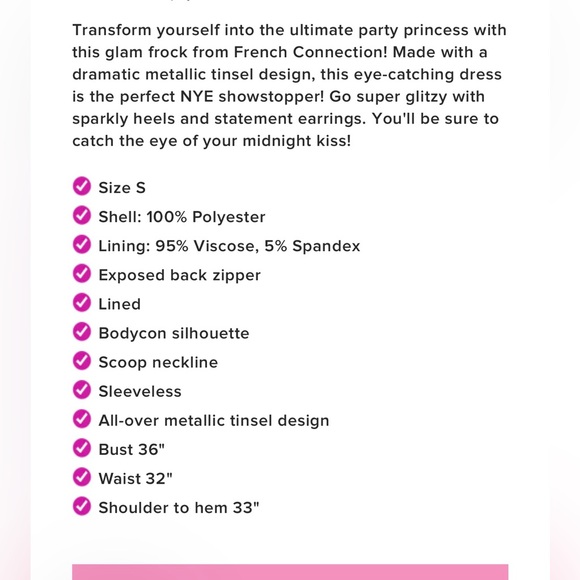 🎉HP🎉 French Connection eyelash mini dress - Picture 8 of 8